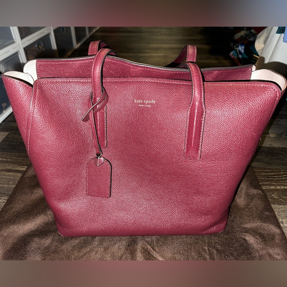 Burgundy Kate Spade Medium Tote